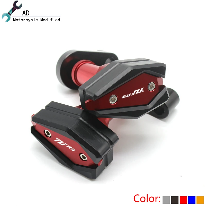 AD YZF-R3 Moto Frame Slider Crash Protector For Yamaha R3 Frame Slider CNC Aluminum Fairing Kit Guard Pad Motorcycle Accessories AD YZF-R3 Moto Frame Slider Crash Protector For Yamaha R3 Frame Slider CNC Aluminum Fairing Kit Guard Pad Motorcycle Accessories