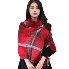 200*70CM 2016 Winter Tartan Scarf Plaid Scarf New Designer Unisex infinity Acrylic Shawls Women’s Scarves hot sale za scarf