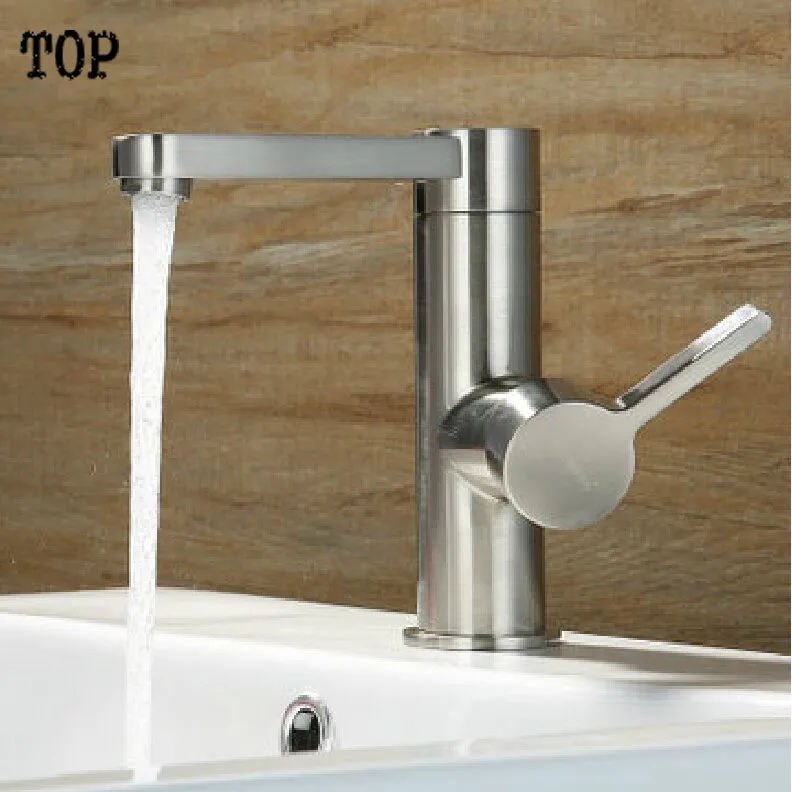 

Bathroom nickel brush sink faucet mixer tap basin mixer water tap bathroom faucets