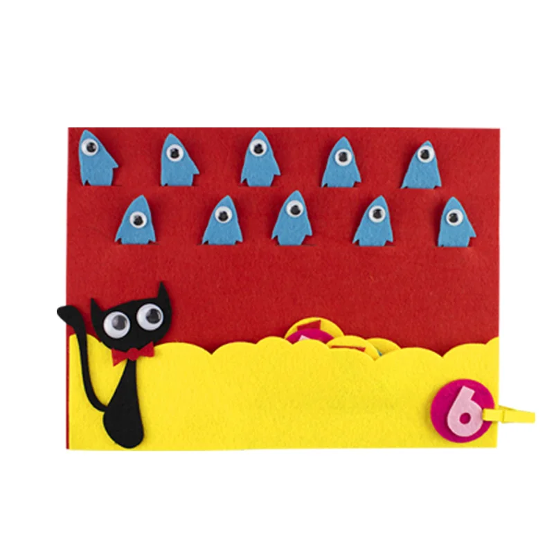  DIY Digit Theme Felt Non-woven Craft For Kindergarten Kid Handmade Early Learning Number Fabric Mat - 32961570044