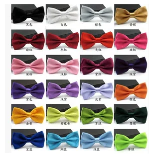 

Brand New Candy Color Marriage Bow Ties For Men Solid Color Butterfly Cravat 15 COLORS Handsome Adjustable Bowties