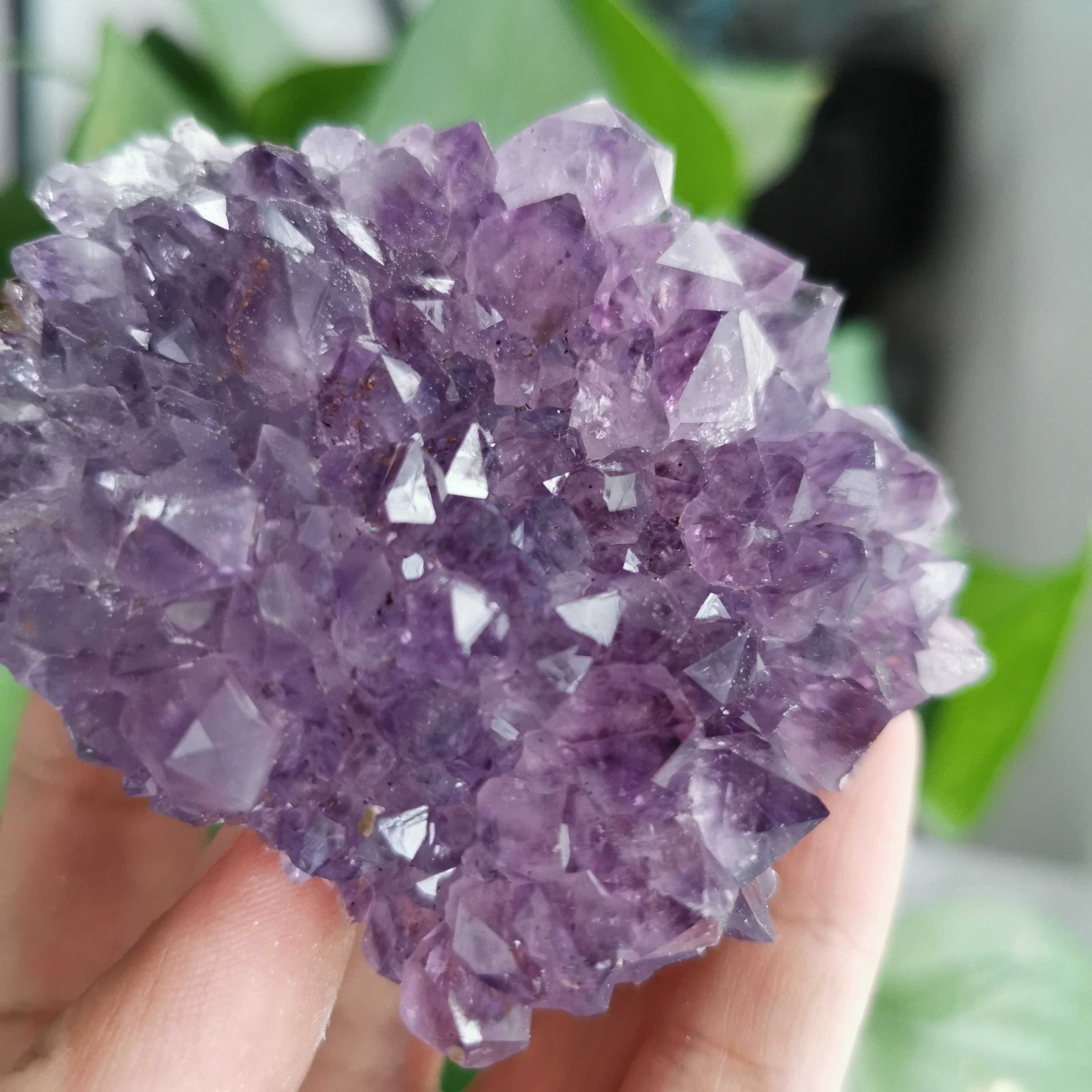 

200g Natural raw purple quartz crystal Amethyst quartz crystal cluster specimen