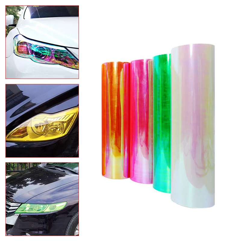 Оттенок Стикеры пленка фары Цвет изменение винил Обёрточная бумага Водонепроницаемый для автомобиля света лампы стилизации автомобилей