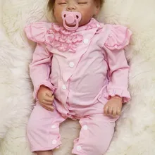 Самые популярные игрушки для девочек 53 Возрожденный силикон тело Детские куклы выглядят как настоящая Спящая Детская кукла Reborn brinquedo menina