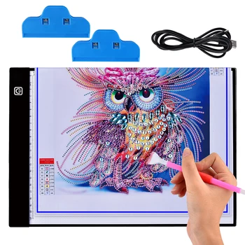 

Diamond Painting A4 LED Light Pad Board Comic Drawing Copy A4 Tablet Pad Rhinestone Lightbox Craft Supply Sewing Accessory Craft