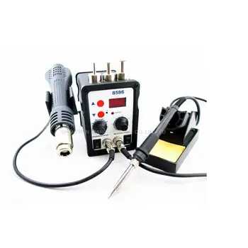 

220V 8586 2 in1 Soldering Station Rework Station Hot Air Gun + Solder Iron