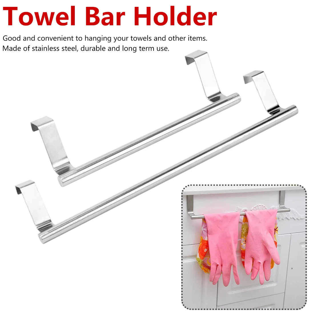 

Paper Towel Holder Cabinet Drawer Towel Hanging Rack Storage Holder Door Hanger Kitchen Bathroom Towel Hanger