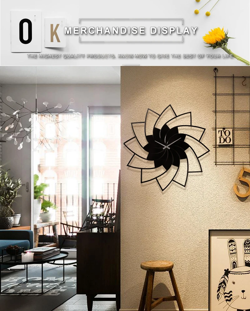 living room clock clock cucko double sided wall clock (5)