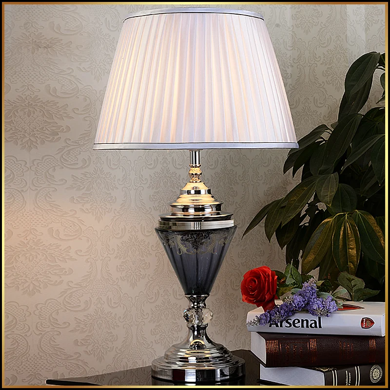 Luxary classic American bedroom table light foyer European crystal