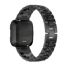 Браслеты Мода замена кристалл металлический ремешок на руку для Fitbit Versa ремешок для умных часов 18JUL3