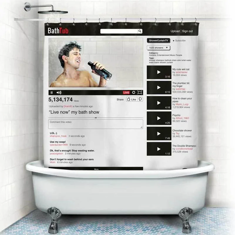 Funny Shower Curtain Funny Shower Curtain