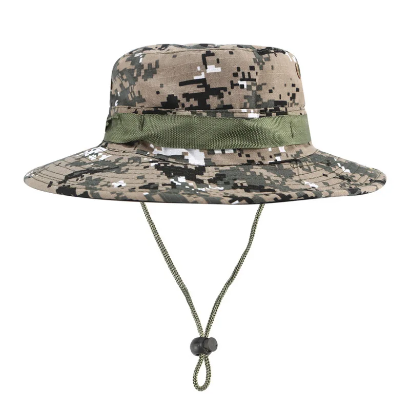 

Outdoor mountaineering hat dome fisherman hat jungle camouflage round side visor bonnet casual hat