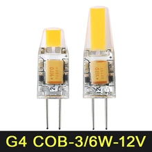 Mini G4 LED Bulb COB SMD 3W 6W AC DC 12V LED Lamp Dimmable 360 Beam Angle Chandelier Lights Replace Halogen Lamps
