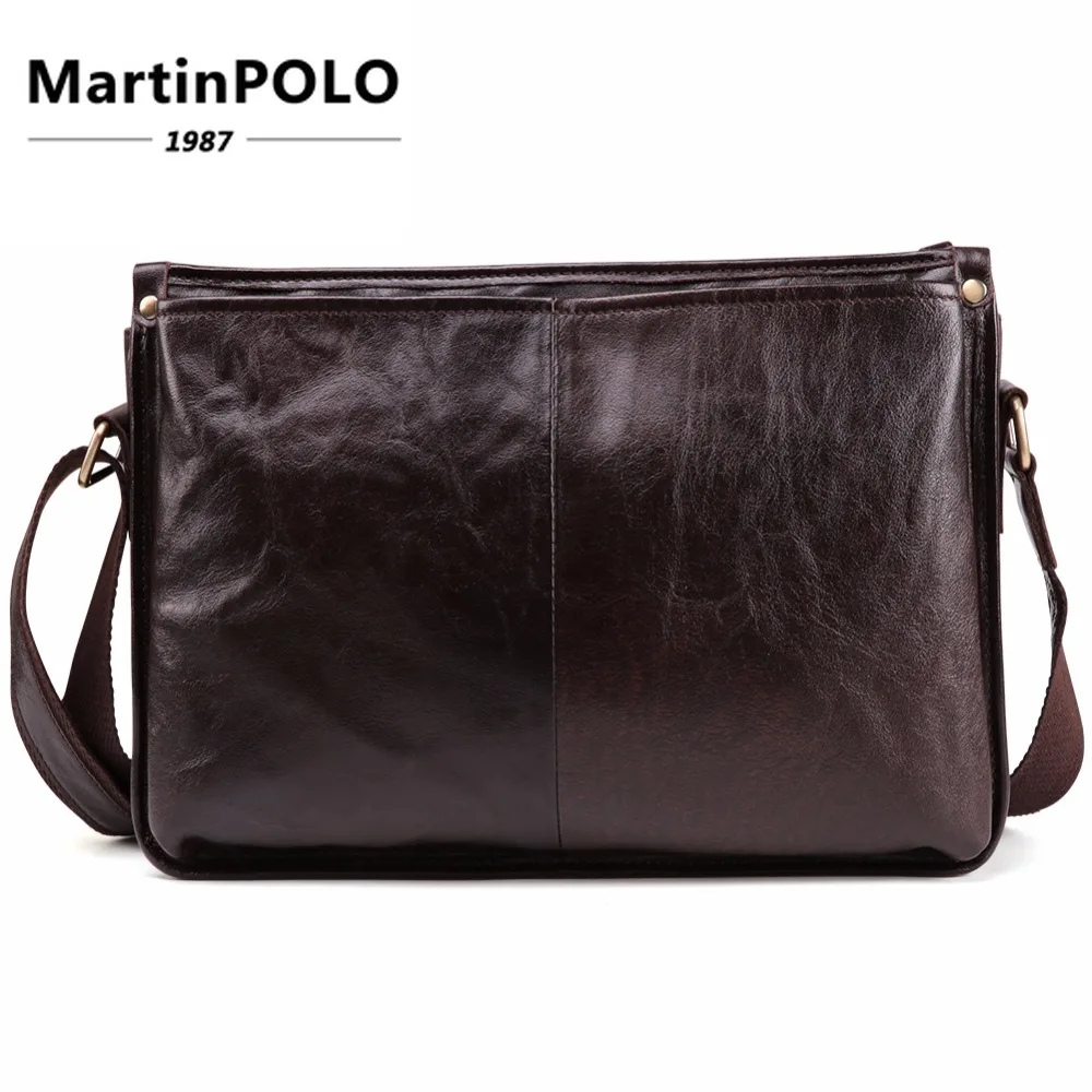

2019 Messenger Bag For Men Genuine Leather Crossboby Bags Men Leather Fashion Shoulder Bags Man's Casual Business Handbag 6416