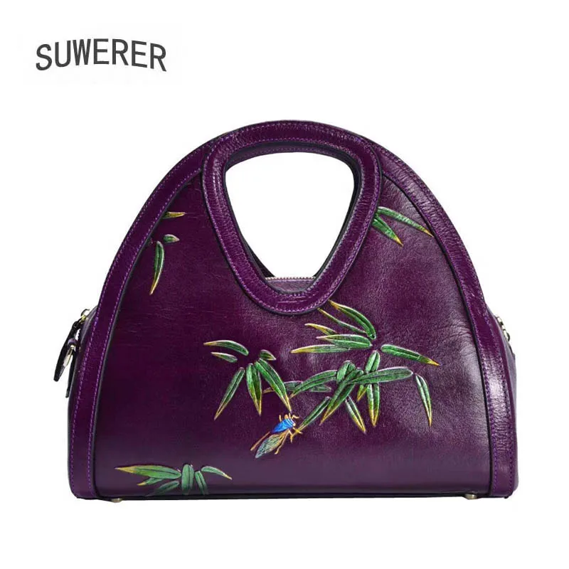 De 2019 Véritable Femmes Sacs Gaufrage Luxe purple Concepteur En Nouveau Fourre Red À Les Main Cuir tout Art Pour YAqBvY