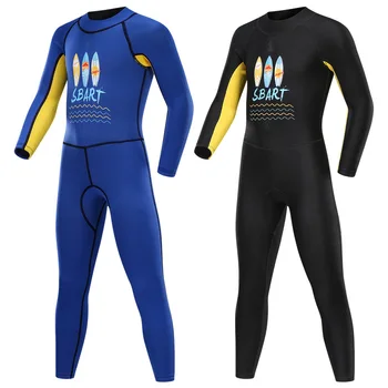 

SBART 2019 new children's long sleeve snorkeling Wetsuit sunscreen swimsuit girl boy onesies Kids swimsuit 2mm diving suit
