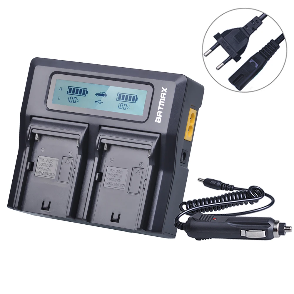 NP-FM500H NP FM500H LCD Rapid Dual Charger for Sony F770 F750 F570 F550 F530 F970 F960 F950 F930 NP-F970 | Электроника