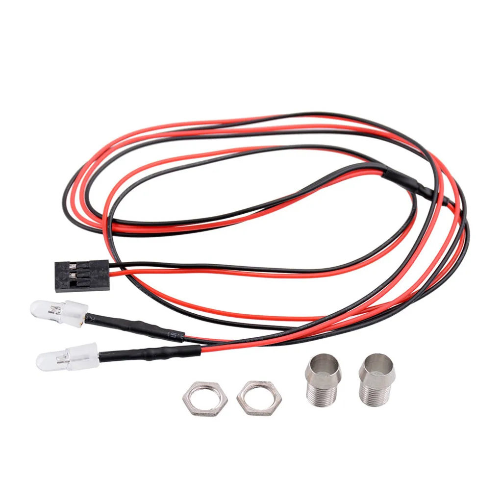 2 шт./компл. светодиодные фонари 5 мм для Traxxas 1/10 1/8 HSP Redcat Axial SCX10 D90 BU/RD/WH/MR 6 26|Детали и