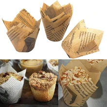 50 шт./упак. 6*5 см одноразового поддона для торта новости Бумага Кубок пирога яйца снэк-организатор eco-friendly Кухня поставки 8A1906