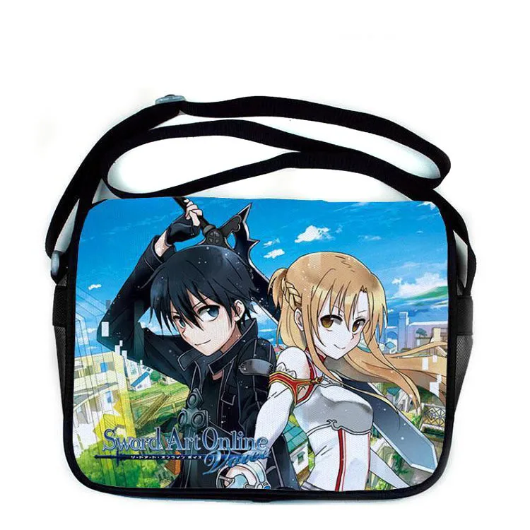 Anime Sword Art Online Messenger Bag Canvas School Students Shoulder