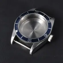 41 мм сапфировое стекло алюминиевый синий ободок часы части из нержавеющей стали корпус Циферблат Калибр eta 2824 2836 или miyota 82 серии