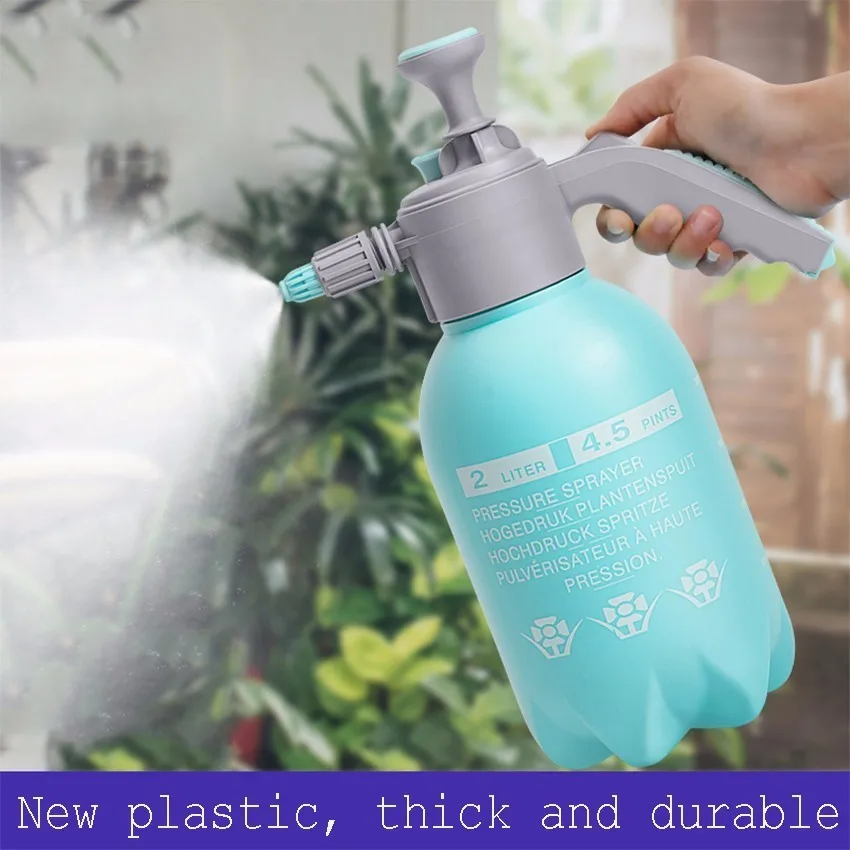 

2019 New 2L Sprayer Portable Pressure Garden fogger Bottle Kettle Plant Flowers Watering Can Pressurized Sprayer Gardening Tools