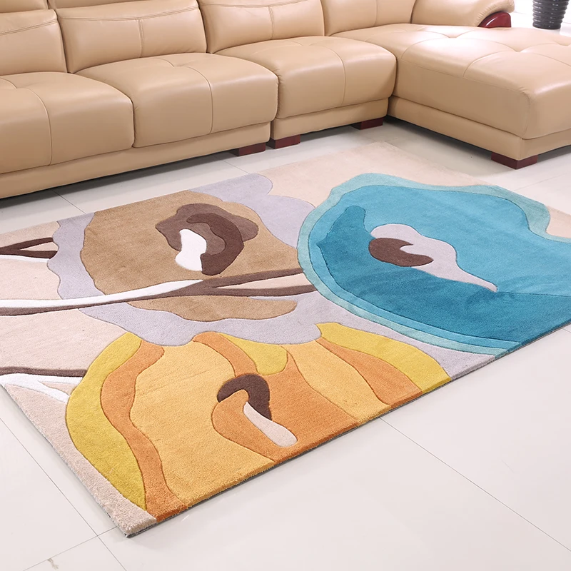 WINLIFE Европейский пасторальный стиль ковры большой площади декоративные коврики для гостиной/салона/отеля цветочные коврики для чайного стола