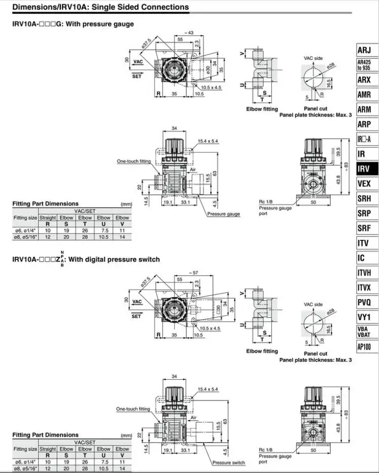 SMC оригинальные вакуумные клапан регулирования давления IRV3000-04BG IRV2000-02BG IRV3000-02 IRV3000-02BG IRV3000-03BG ИРВ серии