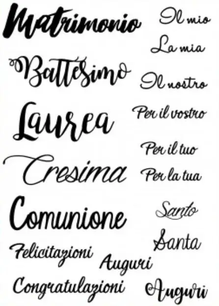 

Italian words Swan Transparent Clear Silicone Stamp/Seal for DIY scrapbooking/photo album Decorative clear stamp sheets A1263