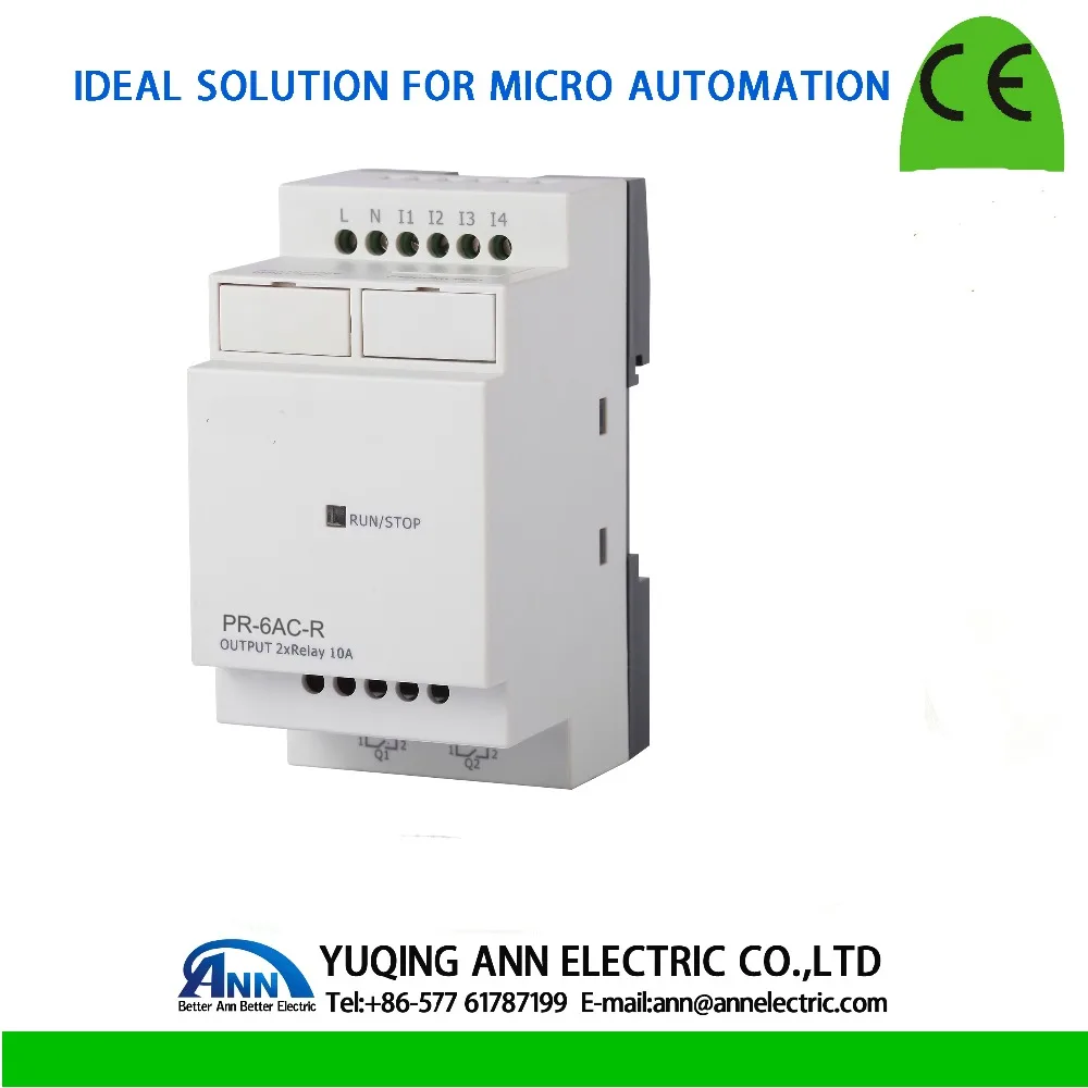 PR-6AC-R without cable Programmable logic controllersmart relayAC 110～240V4 DI input2 relays(10A) output