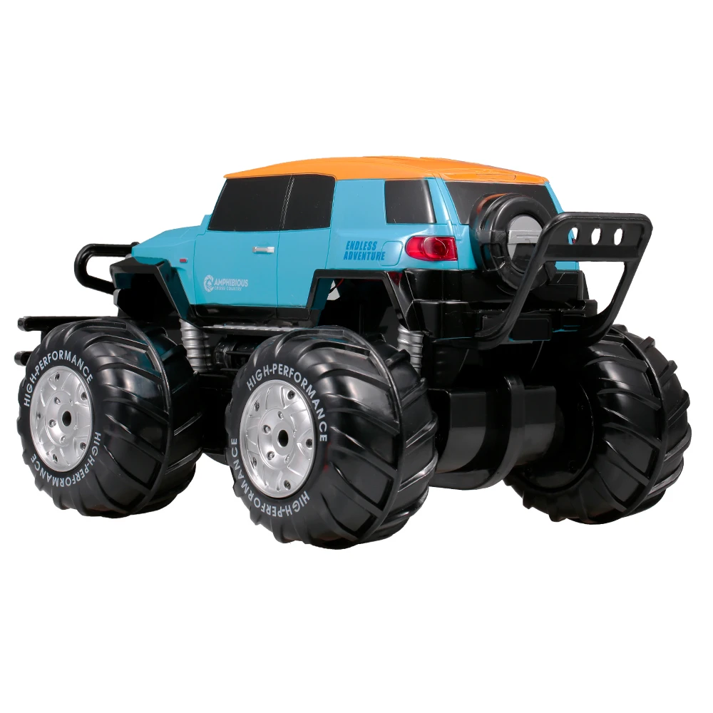 RC автомобиль 1601 1:10 2,4 ГГц 4WD большое колесо внедорожный амфибия автомобиль кросс-кантри автомобили земля водные игрушки для детей начинающих