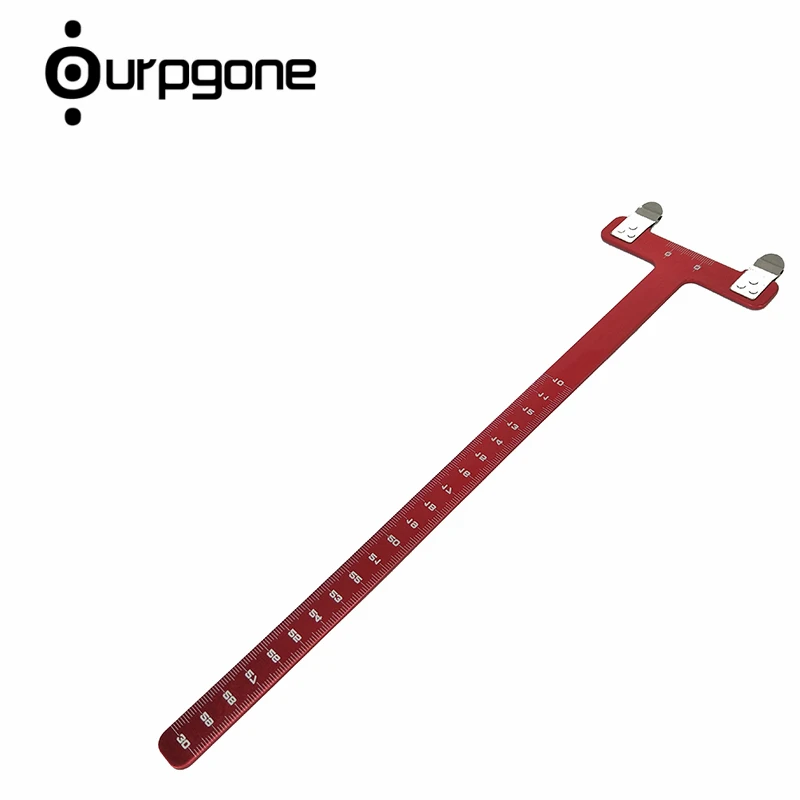 

Ourpgone Brand 1*Hunting Recurve Bow T Square Ruler Steel Compound Bow Sports Arrow Tools Hunting Arrow T Ruler Free shipping!