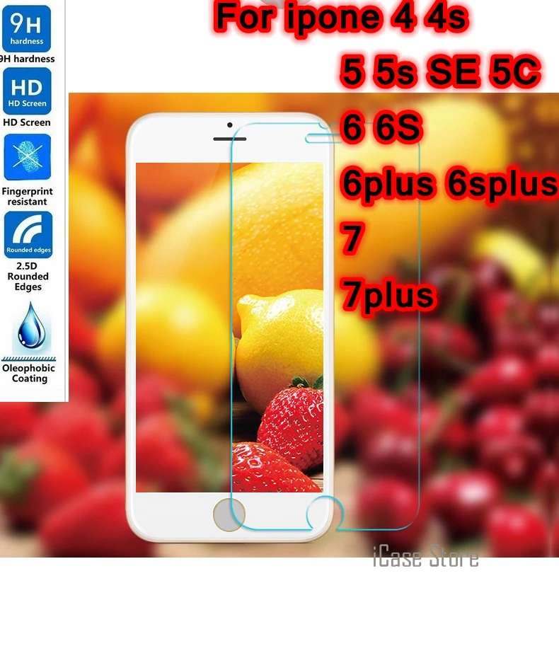 9H Screen protector Tempered Glass Film For Alppe iPhone