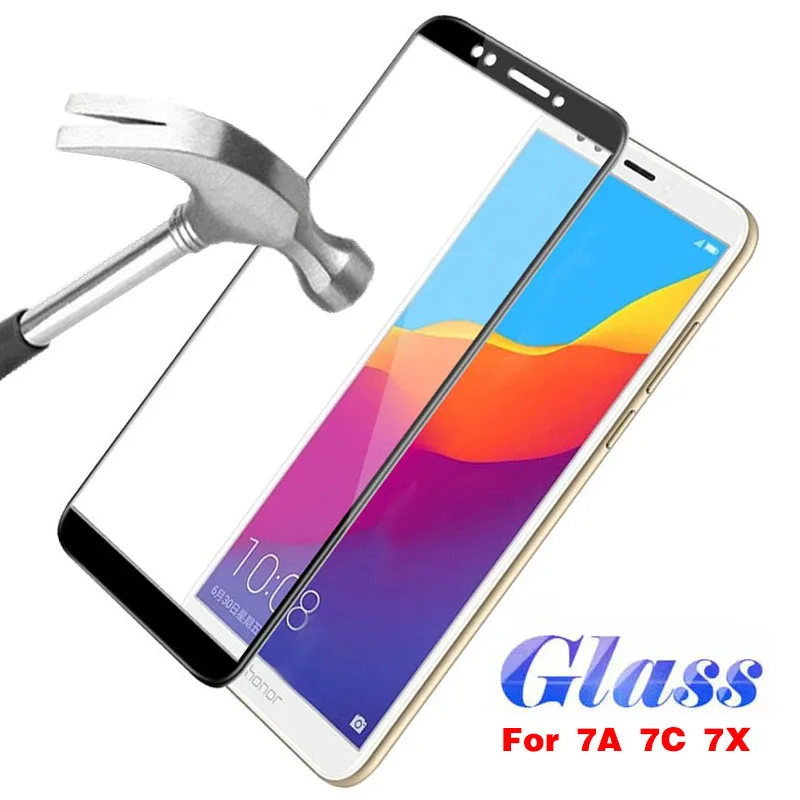 

Protective Glass on For Honor 7A Tempered Glass For Huawei Honor 7A Pro 7C Honer 7X Honor7a Dua-L22 5.45 Safety Screen Protector