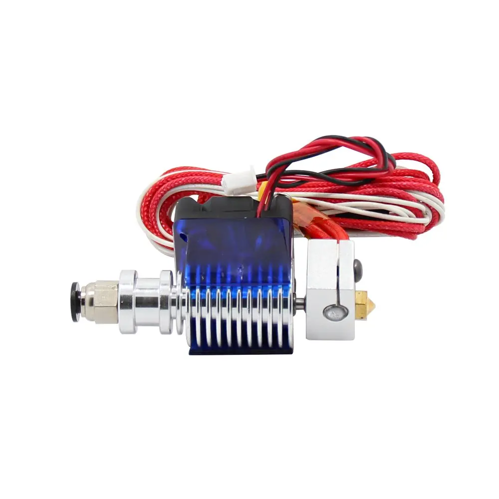 Цельнометаллический V6 J-Head Hotend экструдер Hotend комплект с 2 шт. сопла из нержавеющей стали горло+ 5 шт. сопла для принтера для E3D V6 Mak