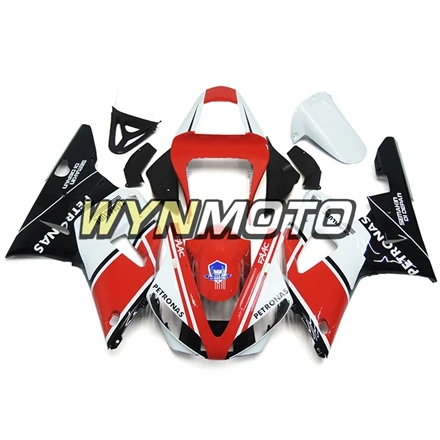 Инъекции пластмассы ABS Обтекатели для Yamaha YZF1000 R1 2000 год 2001 00 01 мотоцикл обтекатель комплект Средства ухода за кожей работы красные, черные Средства ухода за кожей комплект