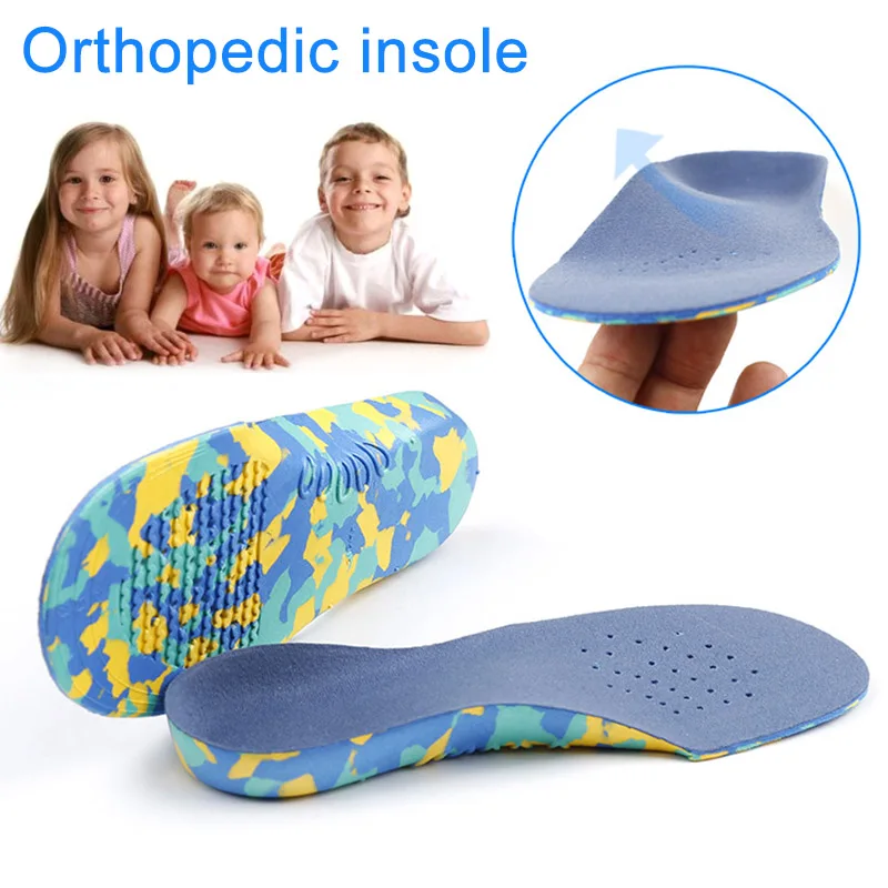 1 пара Дети плоские свода стопы Поддержка стельки Orthotic ортопедические для обуви