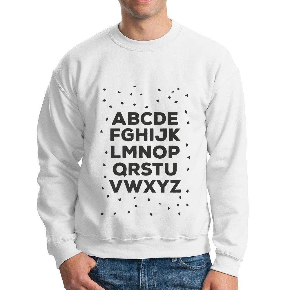 Babaseal Alphabet Black And White Punk Animal Print Hoodie Hooded Sweatshirt Camouflaged Hip Hop Black Pullover Hoodie