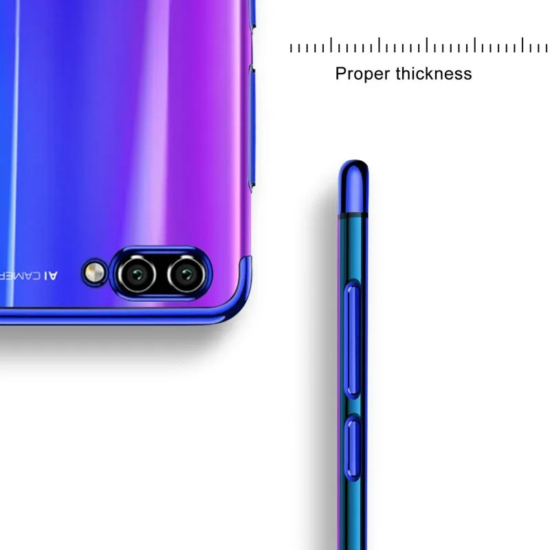 Plating Transparent Case For Huawei Honor10 9 8 Lite V10 V9 Honor 7X 8X Max 7C 8C Cover Silicone Case For Huawei Y7 Y6 Y5 Y9 Prime 2018 2017 2019  (24)