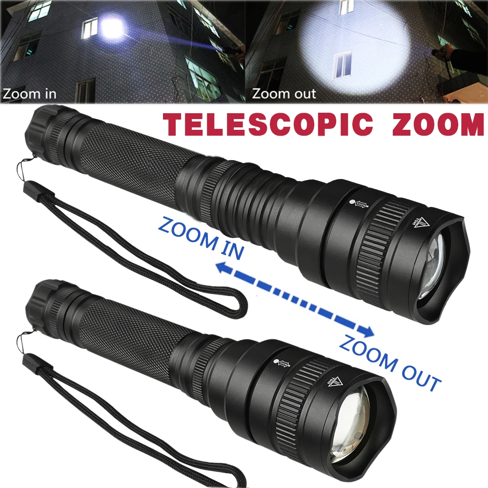 Adjustable Focus Zoom Zoom Rechargeable Pivotant Projecteur Head Lampe de travail