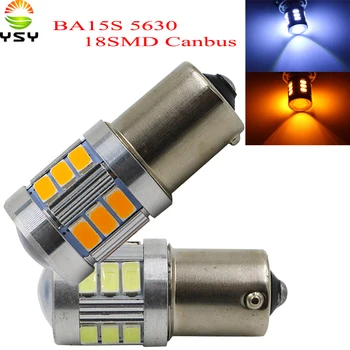 

YSY 30X canbus no error 1156 LED Bulb 5630 18SMD Canbus BAU15S PY21W BA15S P21W LED Lamp For Car Turn Signal Lights White yellow