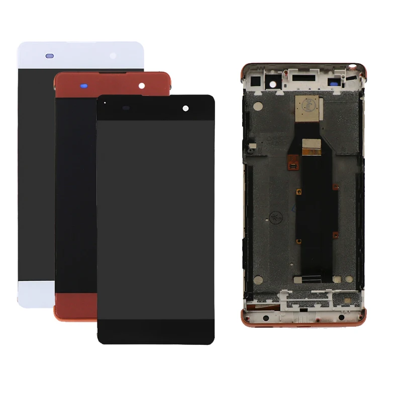 Ceny Dla SONY Xperia XA 5.0 cal wyświetlacz LCD F3111 F3112 F3115 F3116 ekran dotykowy Digitizer 1280*720 montaż ramki