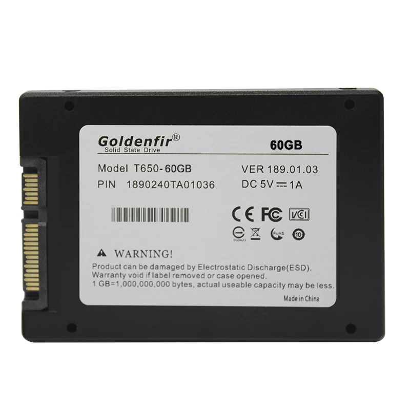 2,5 ssd 60 ГБ 120 ГБ Goldenfir внутренний жесткий диск для ноутбука ssd диск 60 ГБ 120 ГБ твердотельный драйвер