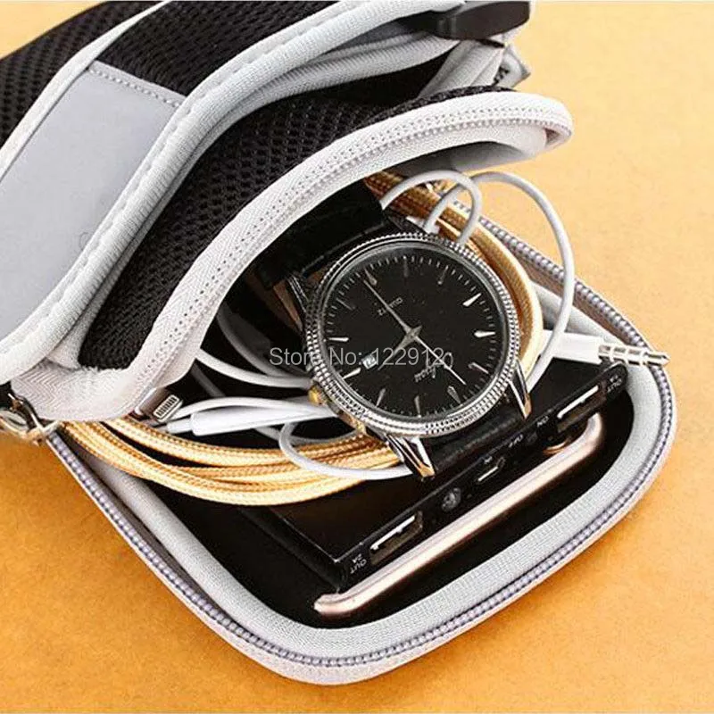 Universal Sport Running Riding Arm Band Case For Cell Phone Holder Zipper Bag-6
