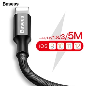 Baseus USB Cable For iPhone Xs Max XR X 8 7 6 6s 5 5s 5C SE iPad Fast 