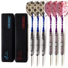 CUESOUL Профессиональный Дартс коробка для переноски букет невесты 6 штук в партии, 2 комплекта 23/24g сумки для пары дротики со стальными наконечниками