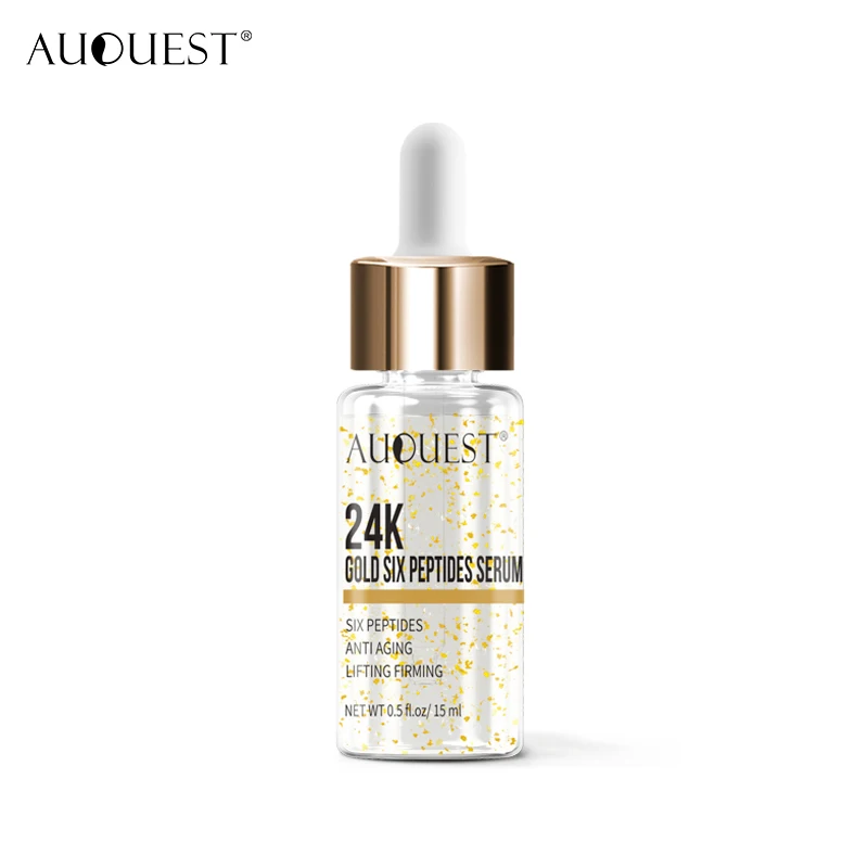 AuQuest 24K Gold Six сыворотка с пептидами крем для лица против старения подтяжка морщин для укрепления, отбеливания, увлажнения лечение акне уход за кожей