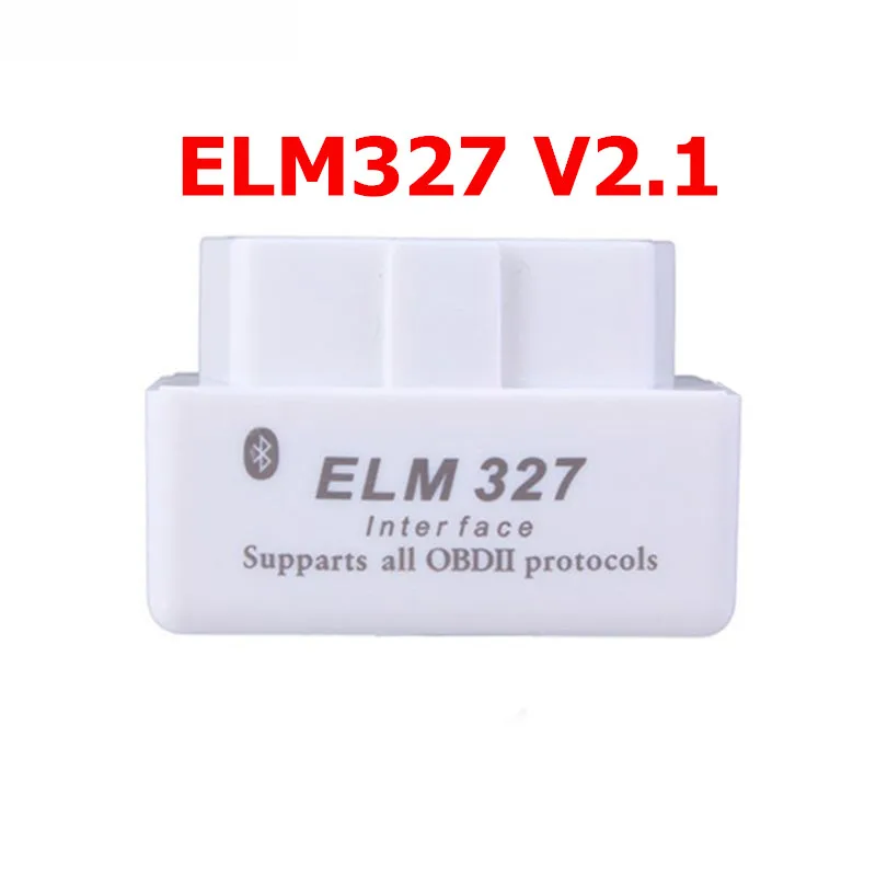 High quality Super MINI ELM327 V2.1 single board pcb obd2 Bluetooth Scanner ELM 327 V2.1 OBD2 Car diagnostic Scanner - Цвет: WHITE