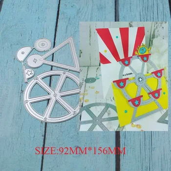 

Ferris wheel Metal Cutting Dies for DIY Scrapbooking Album Paper Cards Decorative Crafts Embossing Die Cut 2018 new