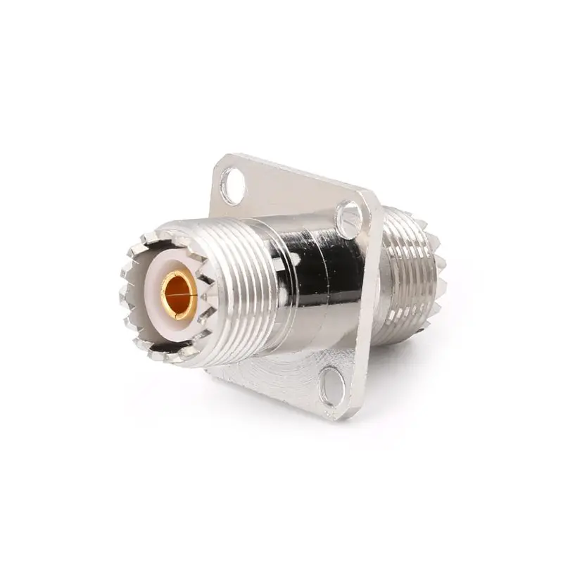 

1PC UHF SO239 Female To Female With Panel Mount RF Connector Coaxial Converter Adapter Straight